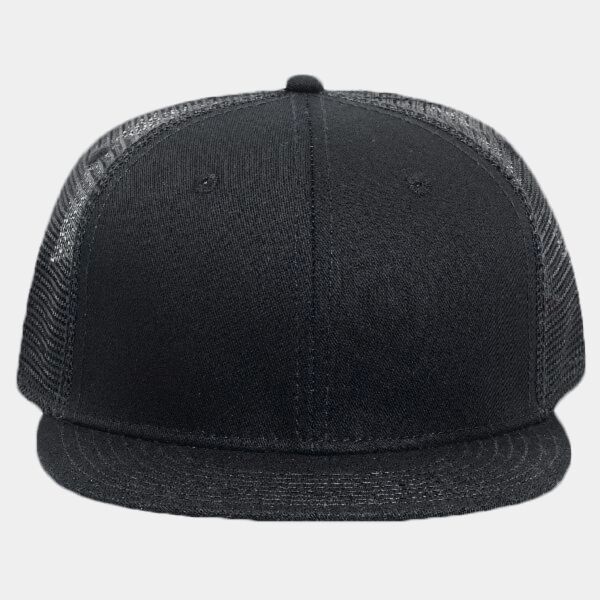 OTTO Superior Cotton Twill Round Flat Visor "OTTO SNAP" Six Panel Pro Style Mesh Back Trucker Snapba Thumbnail