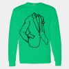 Heavy Cotton 100% Cotton Long Sleeve T Shirt Thumbnail